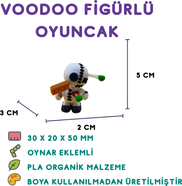 Voodoo Bebek - 3D Gizemli Dekoratif Figür - Image 1