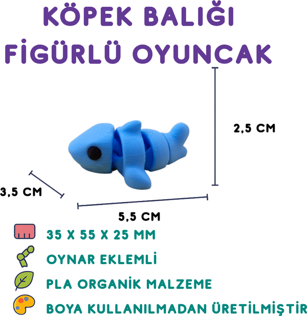 Köpek Balığı Figür - 3D Deniz Canavarı Oyuncak - Image 1