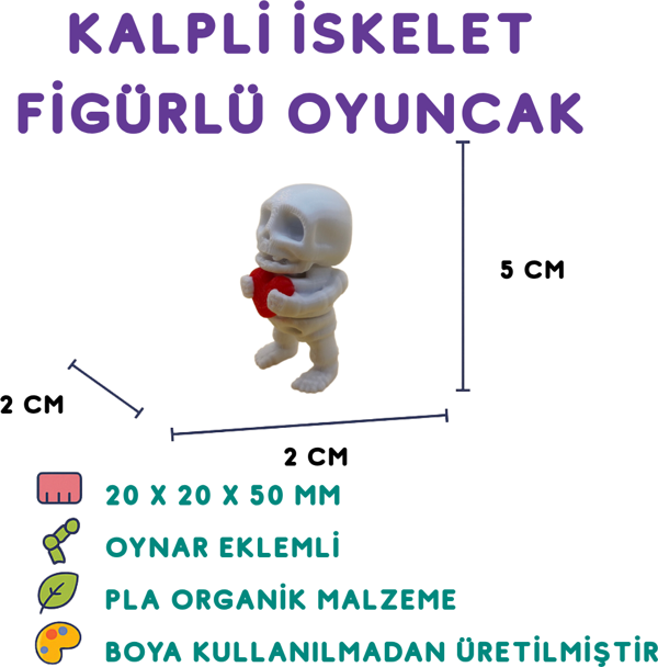 Kalpli İskelet - 3D Gotik Temalı Aksesuar - Image 1