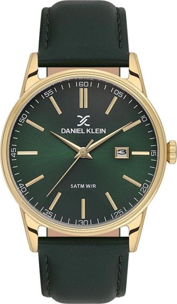 Daniel Klein Klasik Yeşil Deri Kordonlu 41 Mm Dk.1.13845 Erkek Kol Saati - Image 1