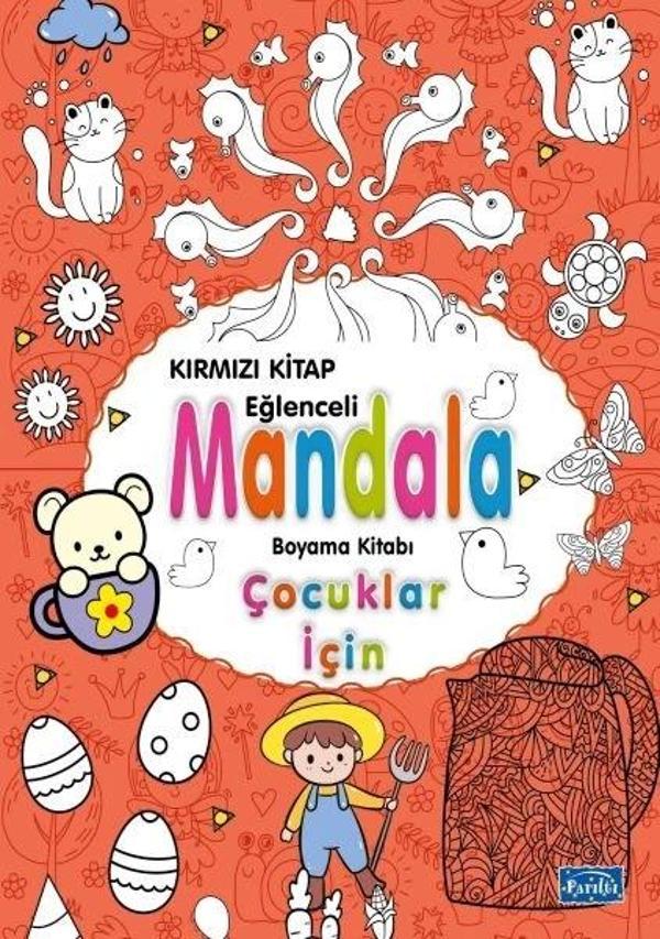 Çocuklar İçin Mandala Kırmızı - Parıltı Yayınları - Image 1