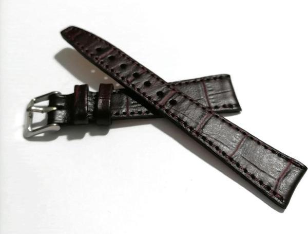 Fado &Her Saate Uyumlu Acı Kahverengi Hakiki  Deri Saat Kordonu 18  Mm  (103 ) - Image 1