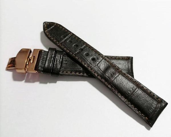 Fado &Hertür Saate &Uygun  Kelebek  Toka  24 Mm  Koyu Kahve Kordon   (188 ) Rose  Toka - Image 1