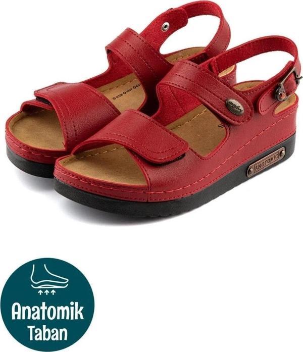 Roy Jones 3014 Ortopedik Çift Bantlı Tokalı Kadın Sandalet - Image 1