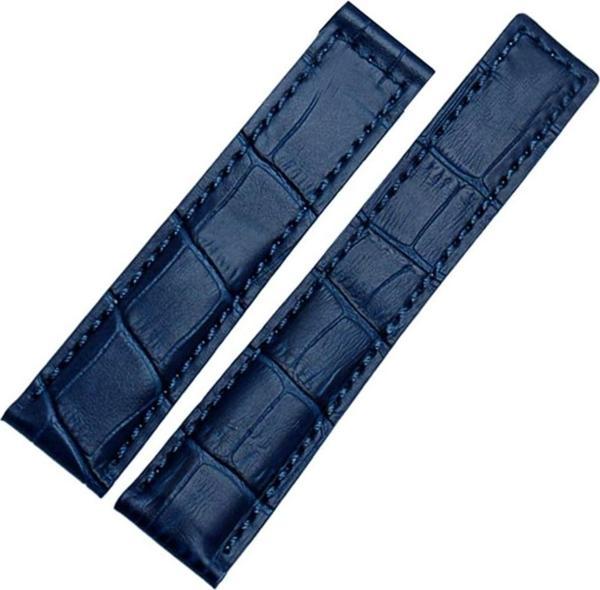 Tag-Heuer-Carrera-Uyumlu-24 X20 - Mavi -Deri-Saat-Kordonu Mavi - Image 1