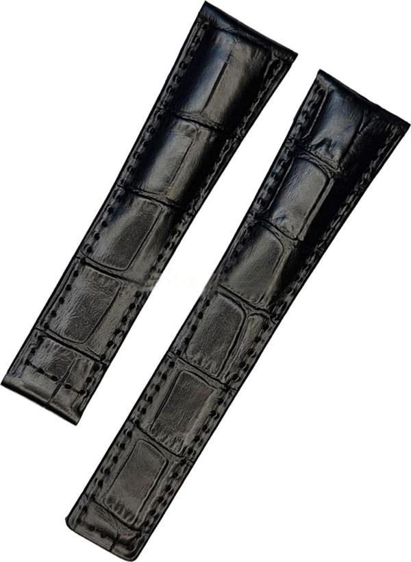 Tag-Heuer-Carrera-Uyumlu-24X20-Siyah-Deri-Saat-Kordonu - Image 1
