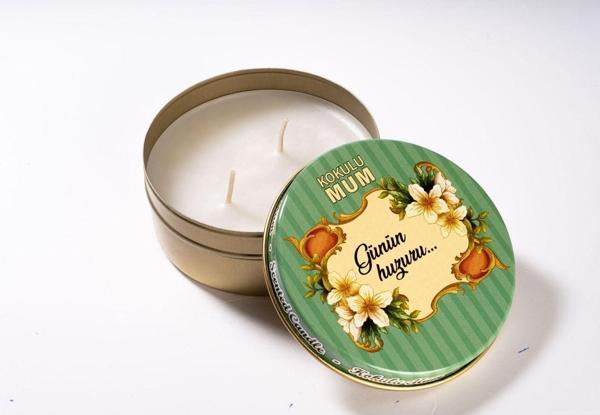 Teneke Mum 120 gr 12 saat Vanilya kokulu - Image 1