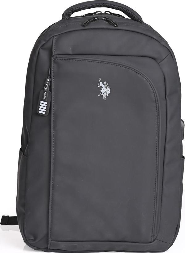 U.S. Polo Assn. Siyah Laptop Sırt Çantası plevryd2357 – Su Geçirmez, USB Girişli, Günlük ve Ofis Kullanımı - Image 1