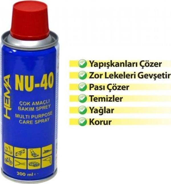Çok Amaçlı/Pas Sökücü Sprey Hema 200Ml - Image 1