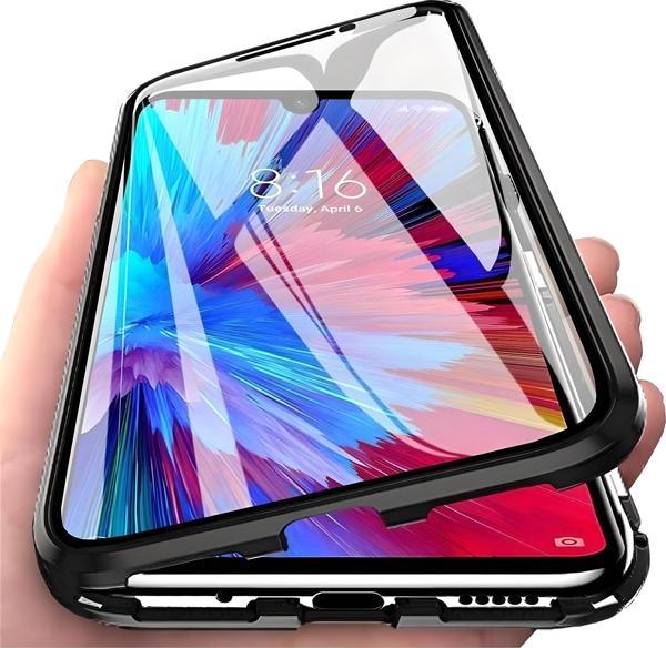 Samsung Galaxy A50/A50s Uyumlu Kılıf Önü Açık Arkası Temperli Camlı Manyetik Adsorpsiyon Darbeye Dayanıklı Kapak - Image 1