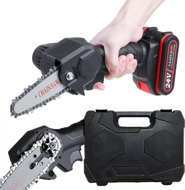 Ayt Powermaster PM-20309 Zincirli Şarjlı Matkap Testere 24 Volt 550 Watt Küçük Budama Testeresi - Image 1