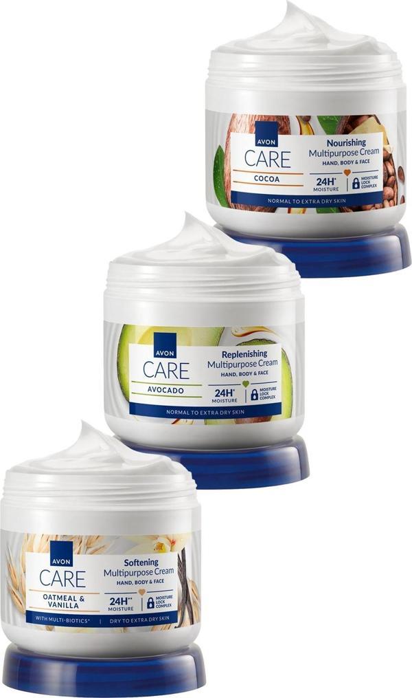 Avokado Özlü Kakao Yağı İçeren Multi-Biotics Üçlü Çok Amaçlı Krem Paketi - Image 1