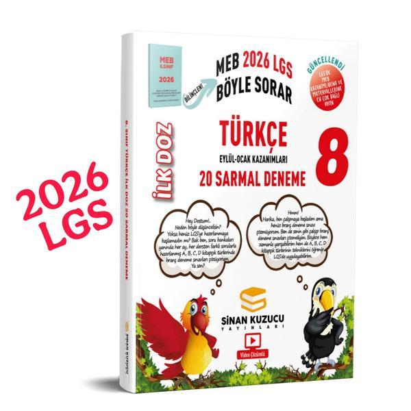 8. Sınıf | İlk Doz Sarmal Branş Denemeleri TÜRKÇE ( 2026 LGS ) - sinan kuzucu - Sinan Kuzucu Yayınları - Image 1