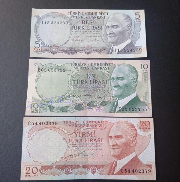 Escoines Koleksiyon 39963685473642b410 6.Emisyon 5/10/20Türk Lirası ÇÇT/ÇA/ÇİL Eski kağıt para - Image 1