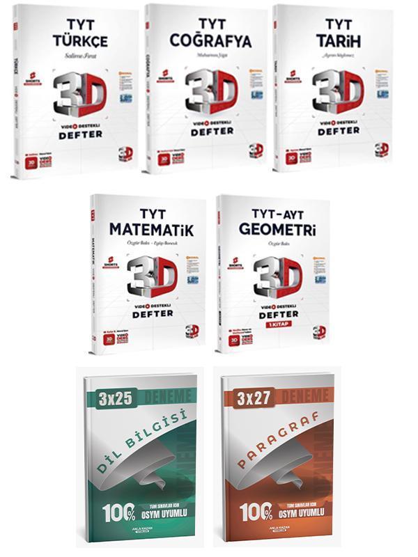 3D + Anla Kazan TYT Eşit Ağırlık Video Destekli Defter Anla Kazan Deneme Seti 7 li Set - Anla Kazan Yayınları - Image 1
