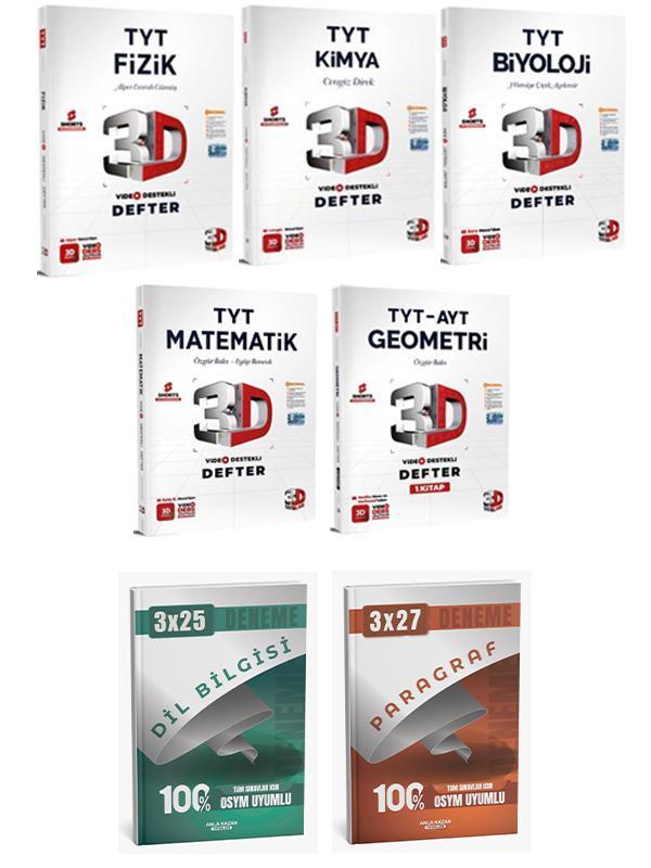 3D + Anla Kazan TYT Sayısal Video Destekli Defteri Anla Kazan Deneme 7 li Set - Anla Kazan Yayınları - Image 1