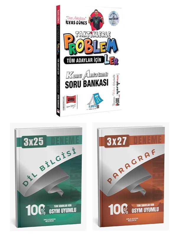 Yargı + Anla Kazan Taktiklerle Problemler Konu Anlatımlı Soru + Paragraf Dil Bilgisi deneme 3lü Set - Anla Kazan Yayınları - Image 1