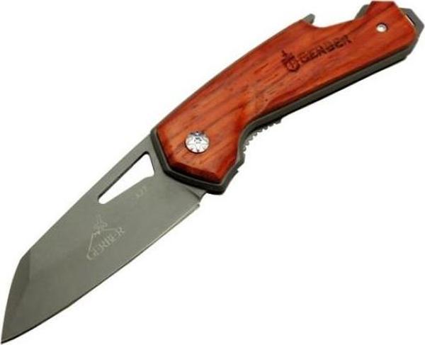 Kişiye Özel X27 Gerber Serisi Ahşap Tanto Kamp Outdoor Çakı Bıçak - Image 1