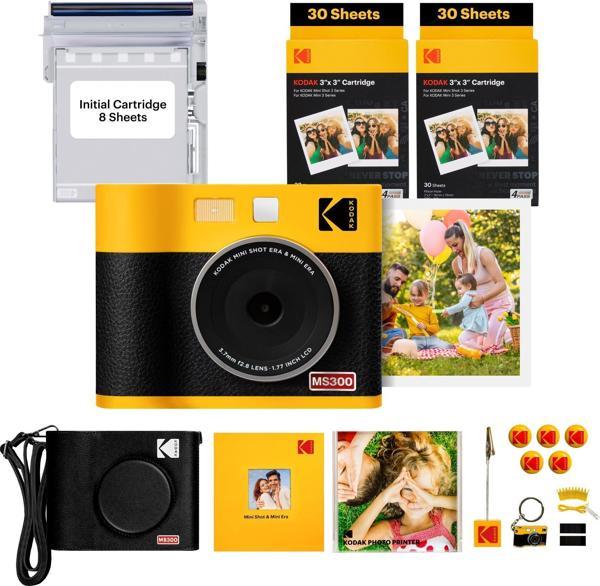 Kodak Mini Shot 3 ERA Sarı 3X3 + 60 Yaprak + Aksesuar Kiti - Image 1