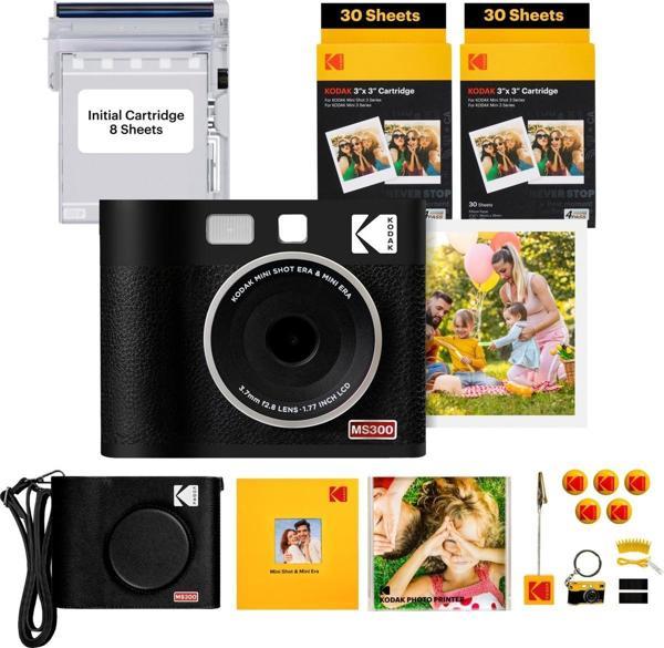 Kodak Mini Shot 3 ERA Siyah 3X3 + 60 Yaprak + Aksesuar Kiti - Image 1
