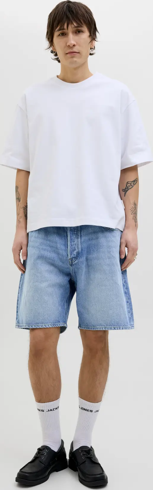 Jack & Jones Erkek Jjıtony Rahat Kesim Mavi Jean Şort - 12269533 - Image 1