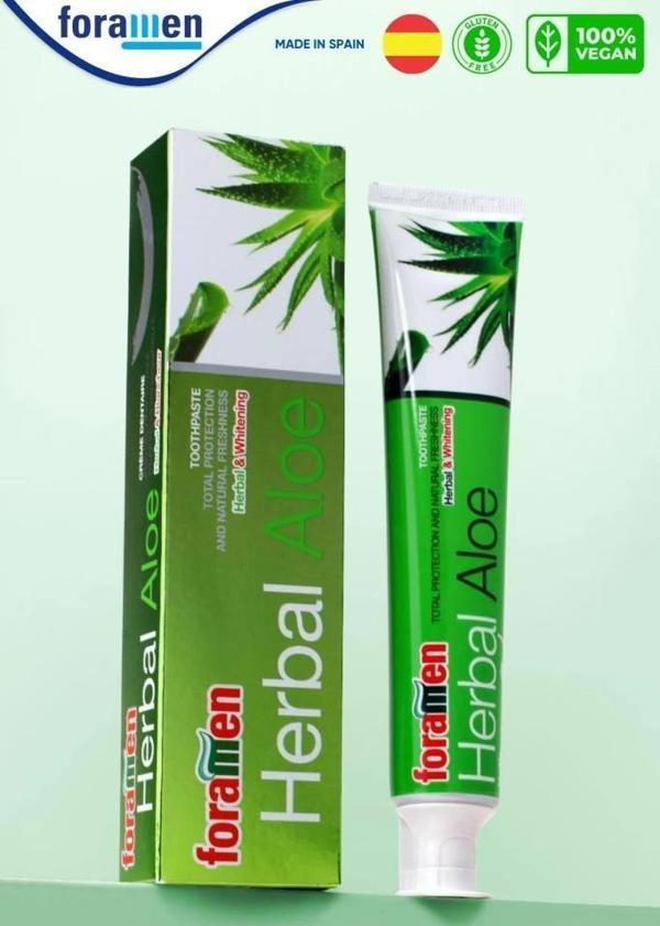 Foramen Aloevera Içerikli Bitkisel Beyazlatıcı Vegan Diş Macunu 75 - Image 1