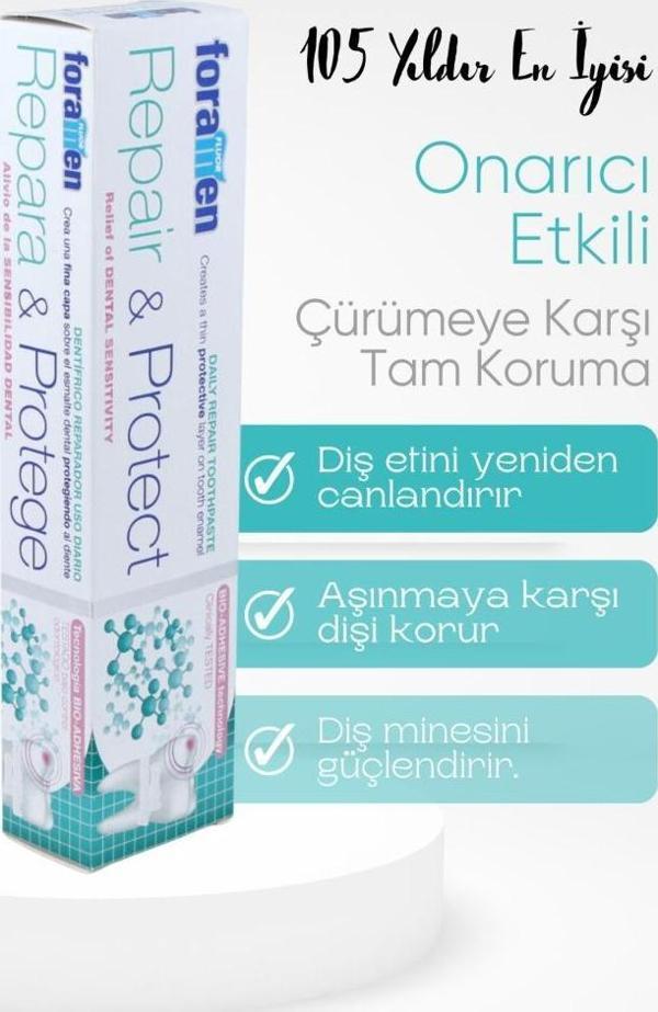 Foramen Repair & Protect Diş Eti &Diş Minesi Onarıcı Ekstra Ferahlık Diş Macunu 75 Ml/90 gr - Image 1