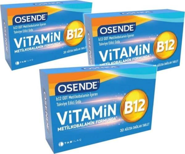 Osende Vitamin B12 30 Tablet 3 Adet - Image 1