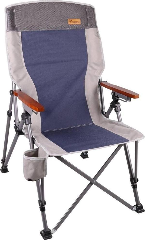 Trager Katlanır Sandalye Lacivert 120 Kg Kapasiteli 1. Sınıf Kamp Sandalyesi - Image 1