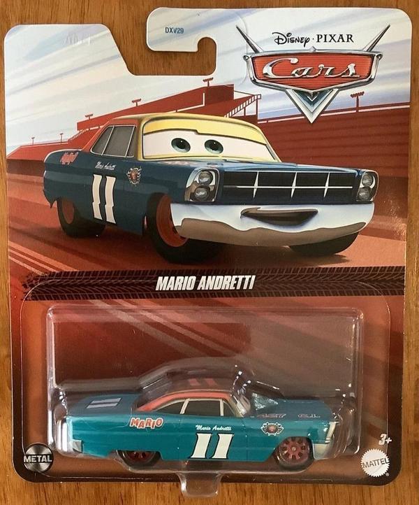 Disney Pixar Cars Mario Andretti Diecast Metal Araba Figürü - Image 1