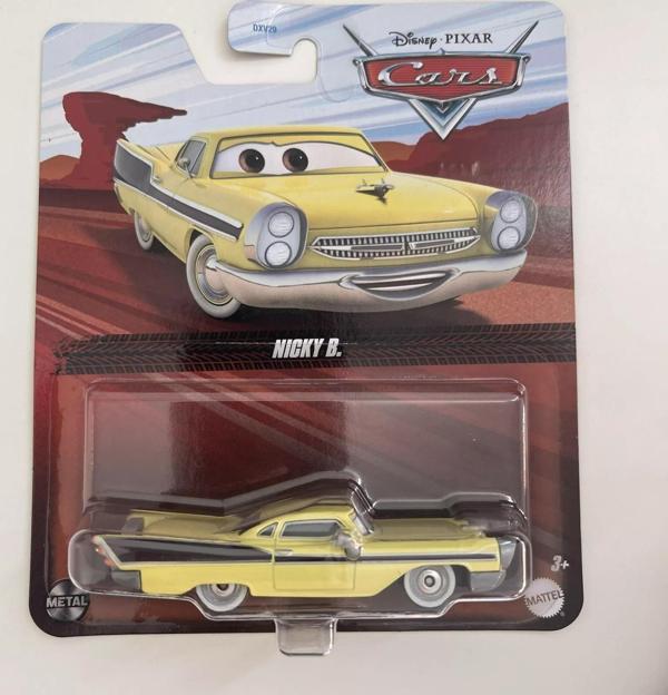 Disney Pixar Cars Nicky B. Diecast Metal Araba Figürü - Image 1