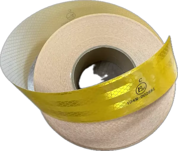 KALİTE Reflektörlü Bant SARI 5 Metre 5 cm Belgeli Reflektörlü Reflektif Fosforlu Şerit Bant Ikaz Bandı - Image 1