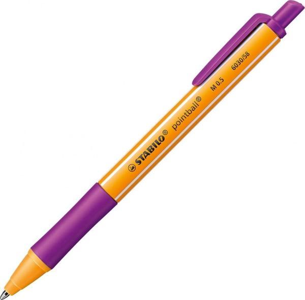 Stabilo Ponitball 0.5mm Basmalı Tükenmez Kalem Mor 6030/58 - Image 1