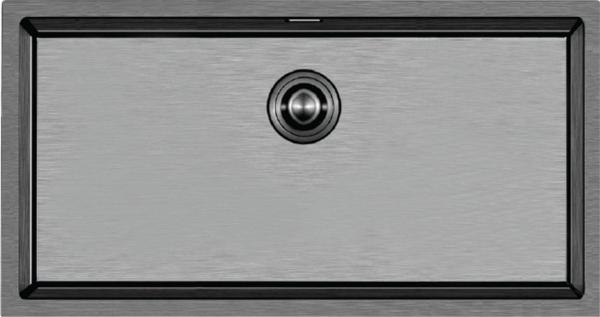 Crauf Stella 4470 PVD Füme Siyah Paslanmaz Çelik Mutfak Eviyesi - Image 1