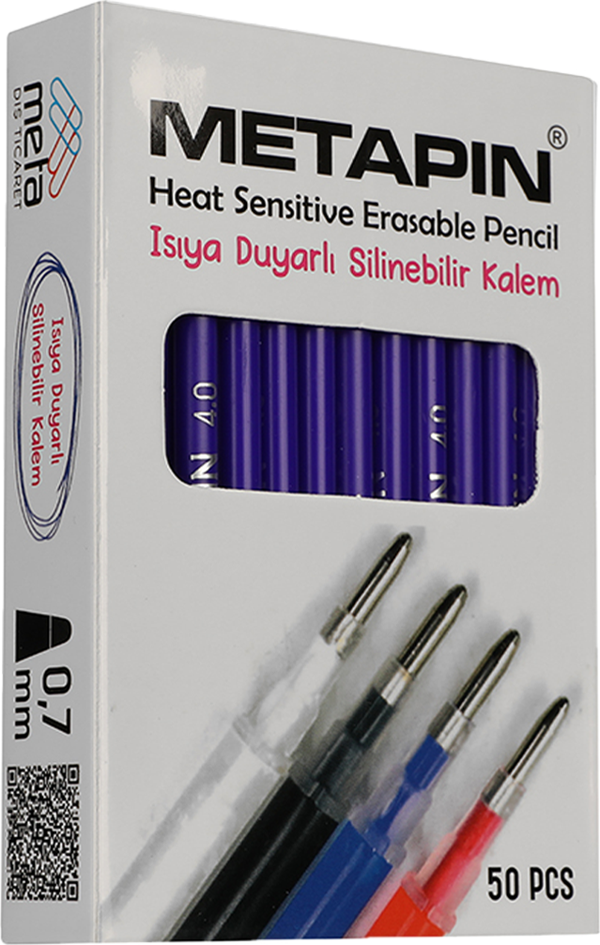 Metapin Isı ile Silinebilen Uçan Refill Kalem İçi Mavi (0.7 mm) - 50 Adet - Image 1