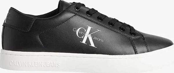 CK Jeans CLASSICCUPLOWLACEUP LTH ML Erkek Siyah Sneaker YM0YM00491-BDS - Image 1