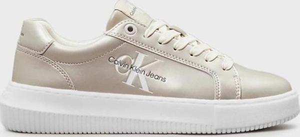 CK Jeans CHUNKY CUPSOLE LACEUP LTH ML MTL Kadın Krem Sneaker YW0YW01517-YBI - Image 1
