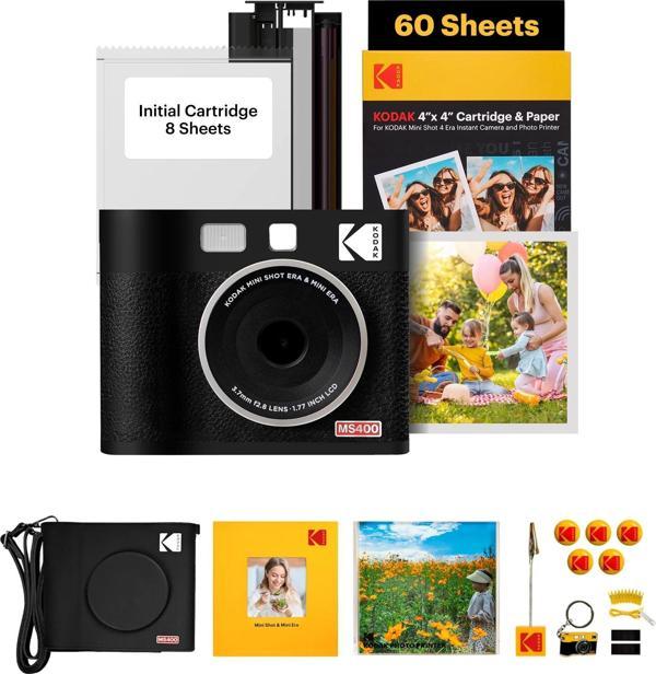 Kodak Mini Shot 4 ERA Siyah 4X4 + 60 Yaprak + Aksesuar Kiti - Image 1