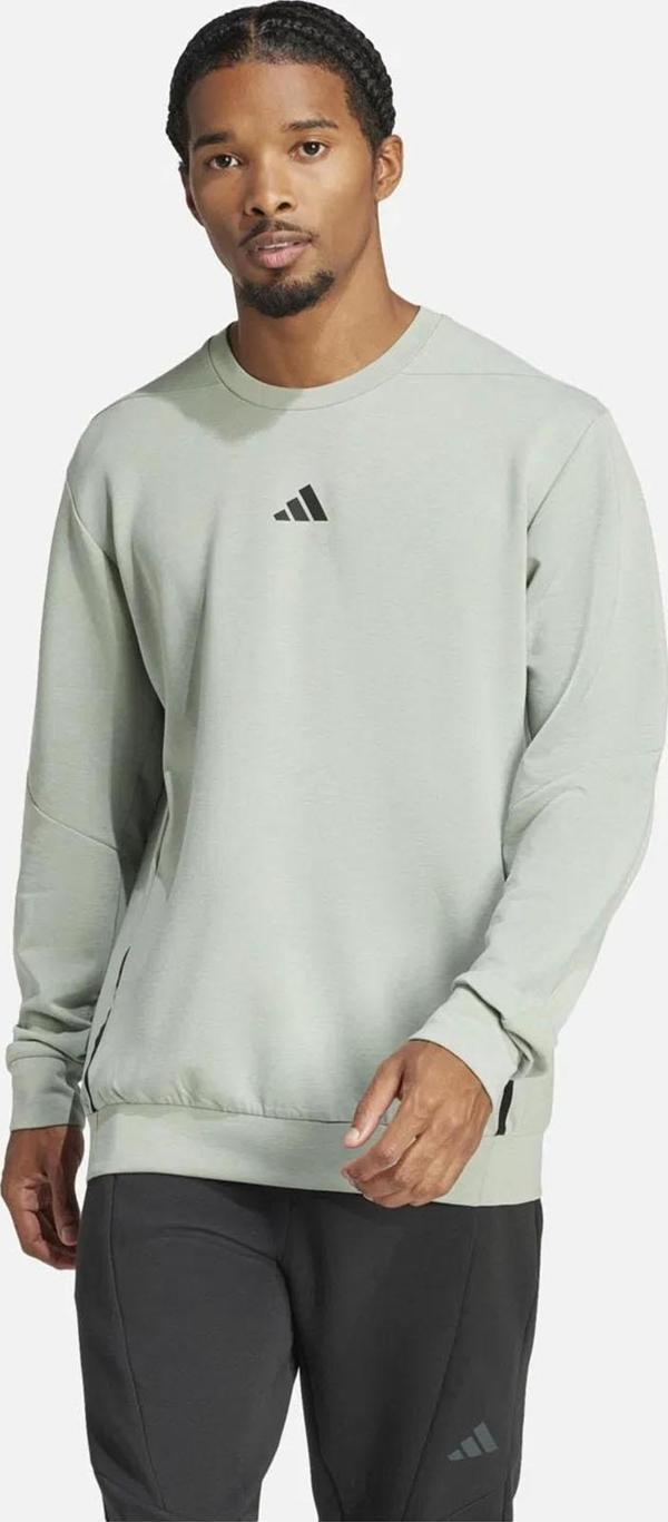 Adidas Erkek Günlük Kapşonlu Sweat D4T Crew Sweats Jı8166 - Image 1