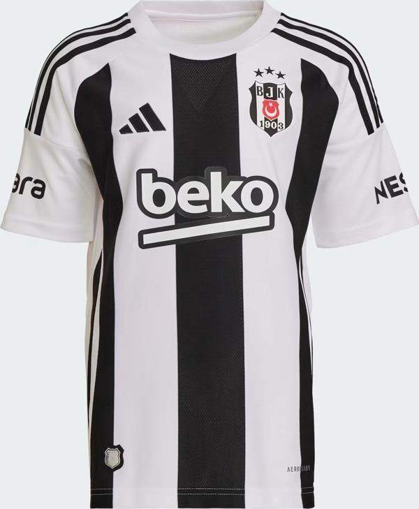 Adidas Çocuk Futbol Forma Beşiktaş Striped Home Jersey Youth Jk2785 - Image 1