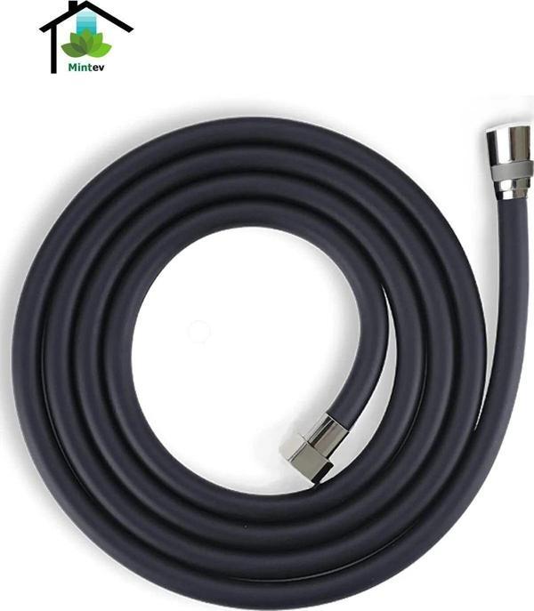 Mintev Siyah Pvc Malzeme Ultra Dayanıklı Kırılmaz Patlamaz Kaliteli Banyo Duş Hortumu - Image 1