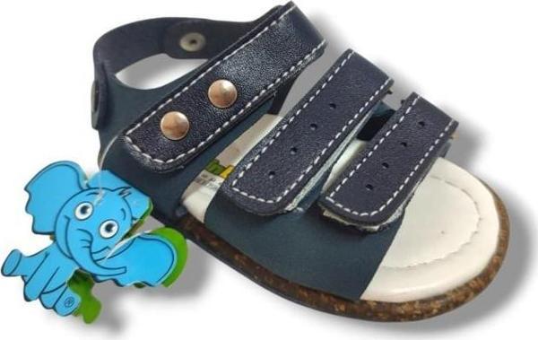 Şirinbebe 1644-20 Anatomik 3 Cırt Bant Erkek Çocuk Sandalet Lacivert 18-20 - Image 1