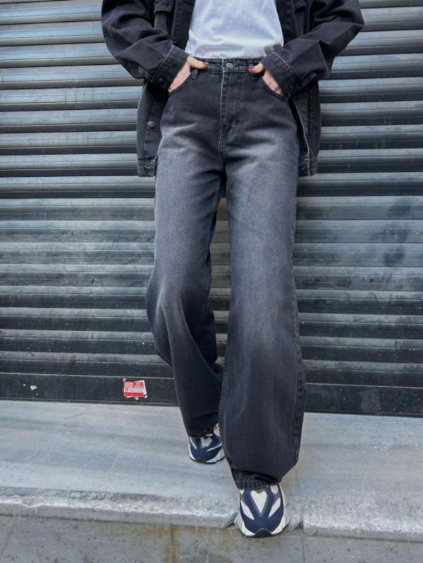 Mintev Baggy Bol Kesim Jean Palazzo Pantolon - Image 1