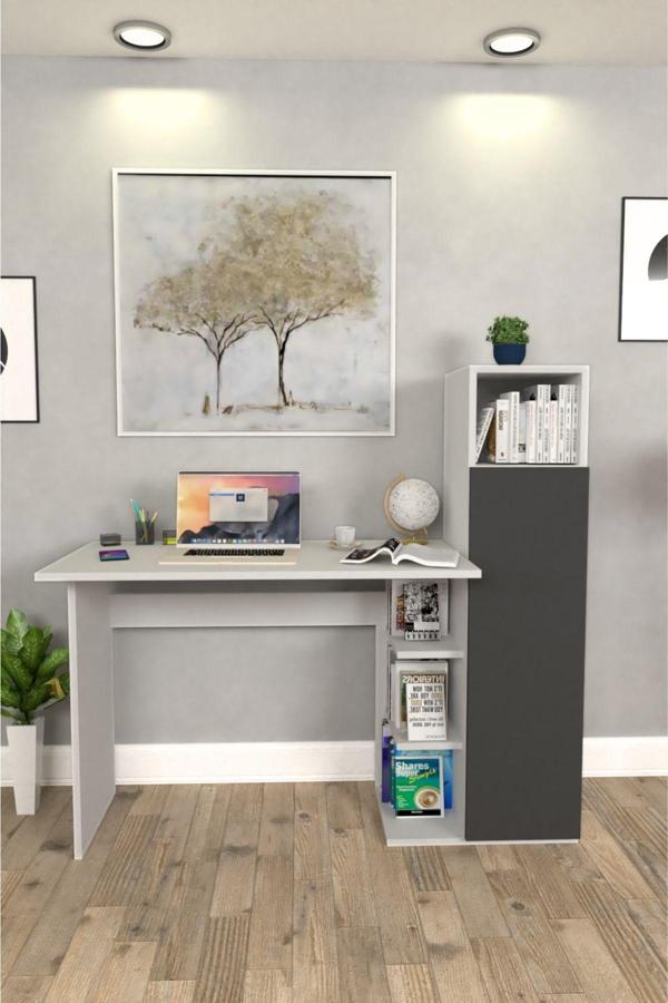 Diamond Dolaplı Çalışma Masası Antrasit - Image 1