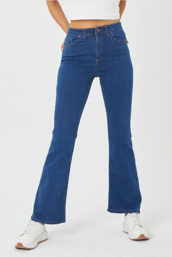 Mintev İspanyol Paça Şık Kesim Kot Pantalon - Image 1