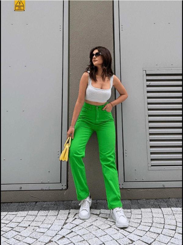 Mintev Straight Fit Kadın Jean Şık Kesim - Image 1