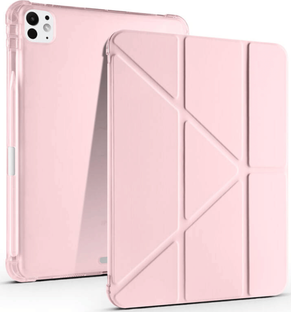 iPad Pro 11 2024 Uyumlu Tri Folding Kalem Bölmeli Akıllı Standlı Özellikli Kılıf - Image 1
