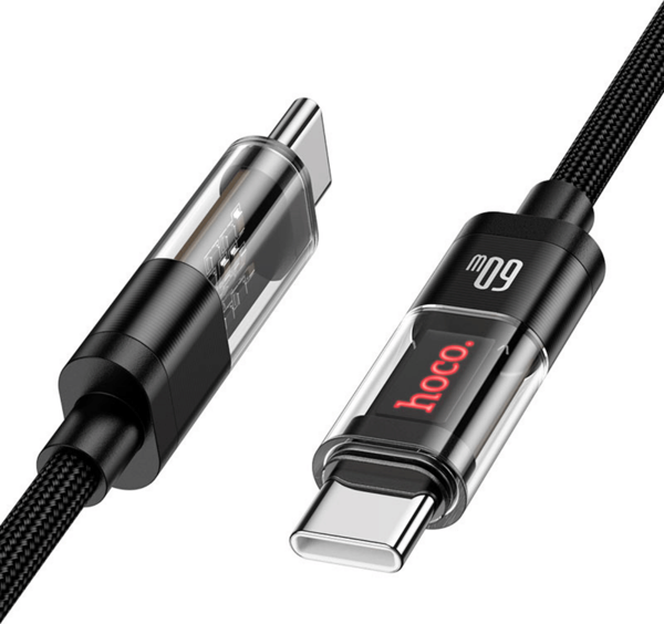 Hoco U116 1.2M 60W Type-C to Type-C Şarj Data Kablosu - Image 1