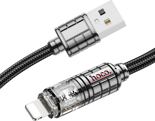 Hoco U122 1.2M Lantern USB to Lightning Şarj Data Kablosu - Image 1