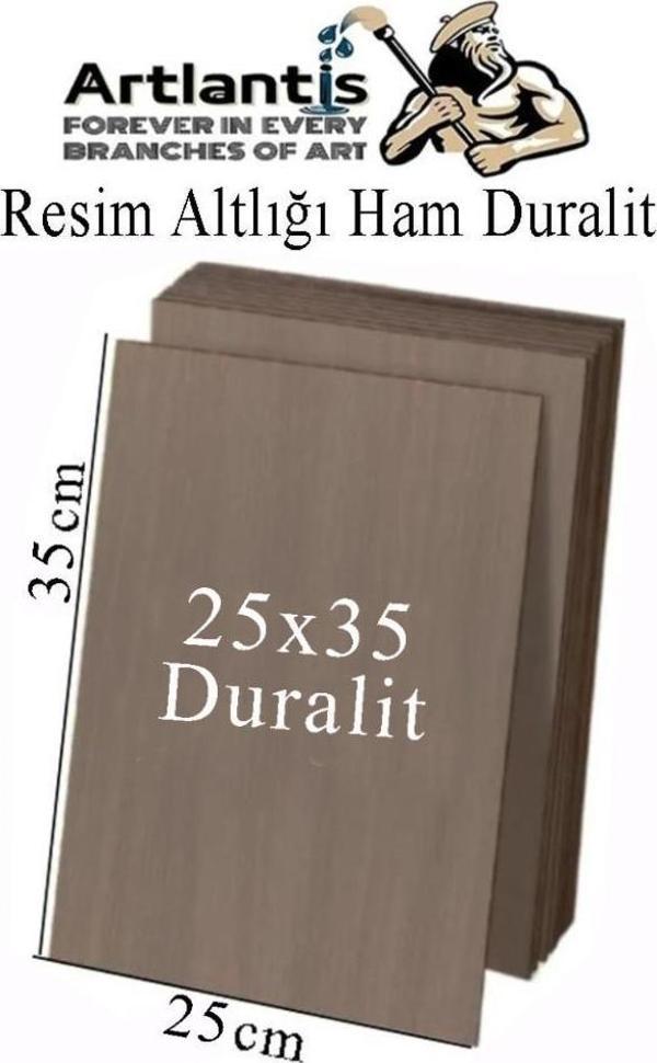 Resim Altlığı Duralit 25x35 cm 1 Adet Ham Mdf Çok Amaçlı Kullanım 3 mm Kalınlığında Durolit - Image 1